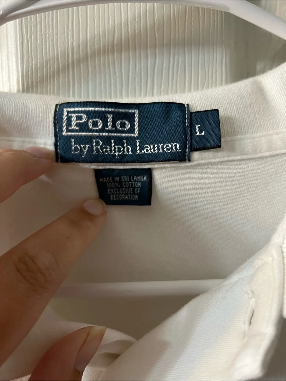 Polo Ralph Lauren Men’s Large Classic Polo Shirt - White